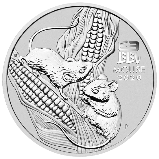 Srebrna moneta Rok Myszy 2020 1000 g (1 kg) - wysyłka 24 h! - Mennica Skarbowa