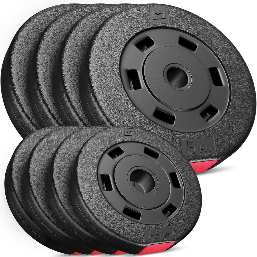 Kunststoff Hantelscheiben-Set 30 kg 4 x 2,5 kg; 4 x 5 kg