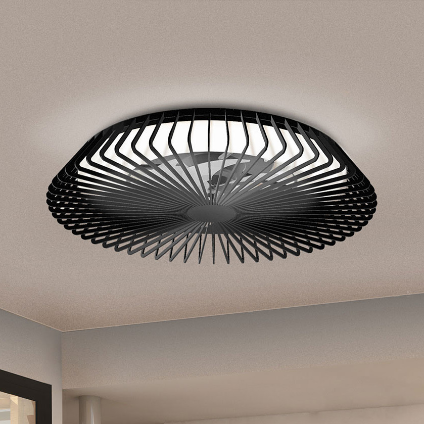 Mantra Himalaya lampa podsufitowa 1x70W LED z wentylatorem czarny 7121