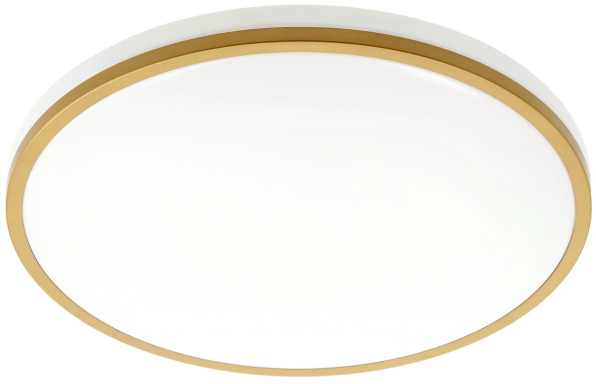 GTV Tula plafon 1x24 W biały-złoty LD-TUL24W-NW-40 - Wysyłka w 24h