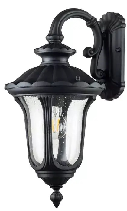 Elstead Lighting Chicago kinkiet zewnętrzny 1x60 W teksturowana czerń CC2-S-BK