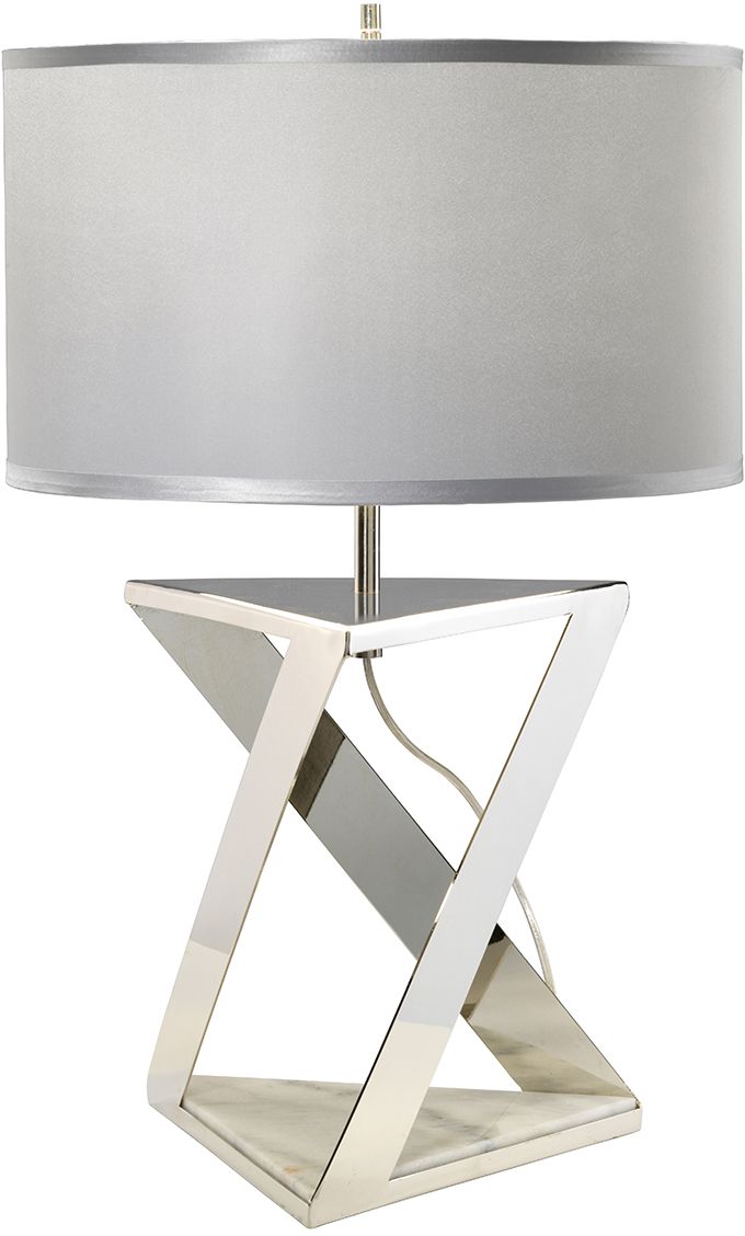 Elstead Lighting Aegeus lampa stołowa 1x60 W srebrna-nikiel AEGEUS-TL
