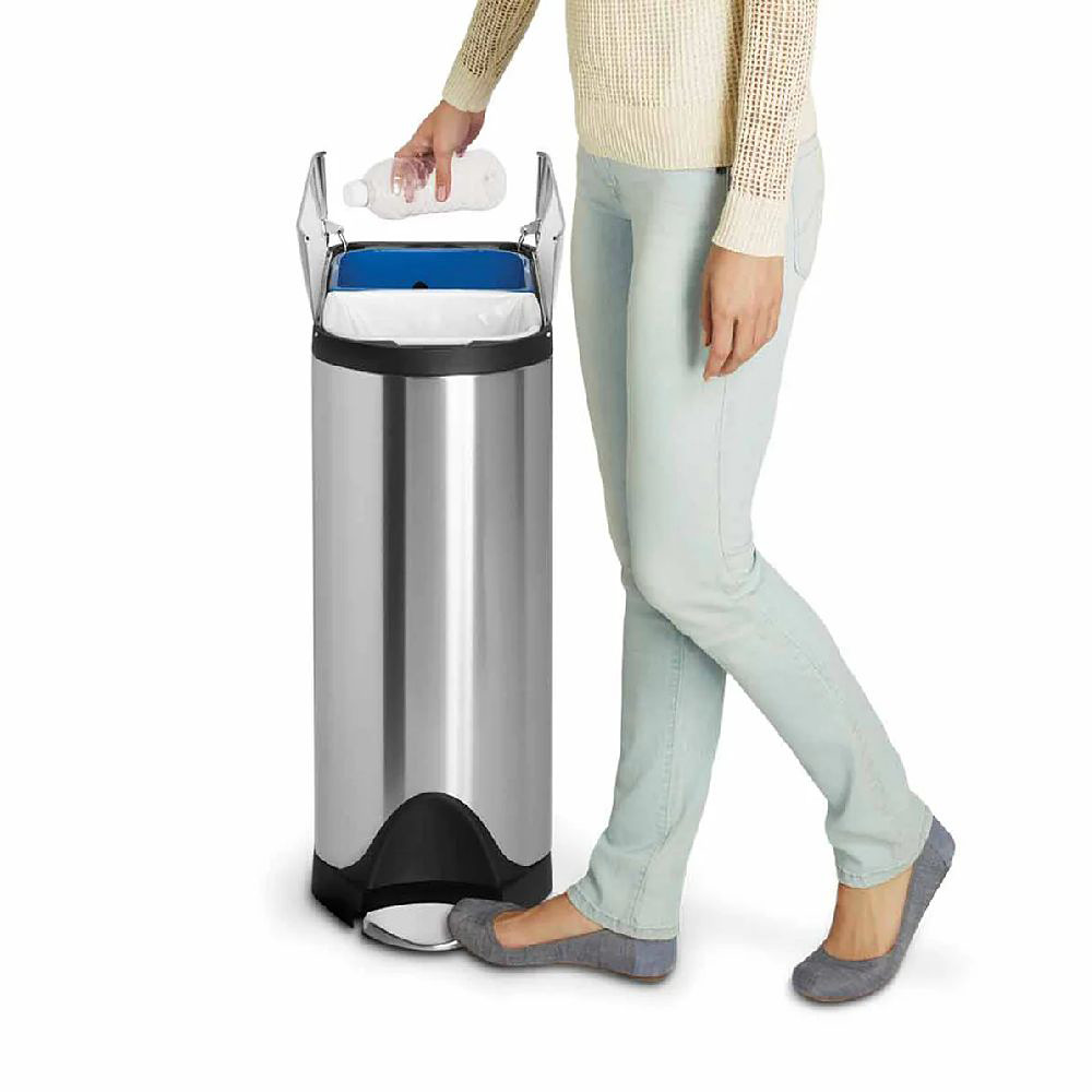 Simple Human kosz na śmieci 40 l stal CW2017