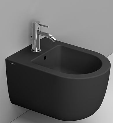 Ceramica Dolomite Mirto Round Short bidet wiszący czarny mat D473681