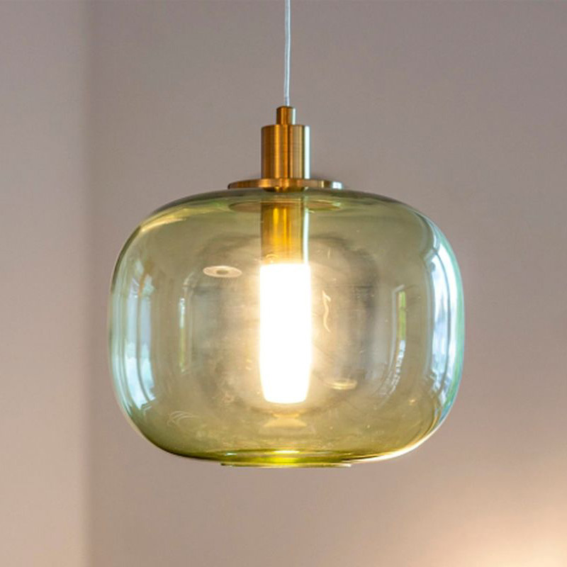 Altavola Design Polar lampa wisząca 1x6 W zielona-złota LA019/P_green