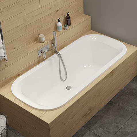 Sanplast Basic Line WOW/BASIC 80x180+STW wanna owalna 180x80 cm biała 610-450-1080-01-000