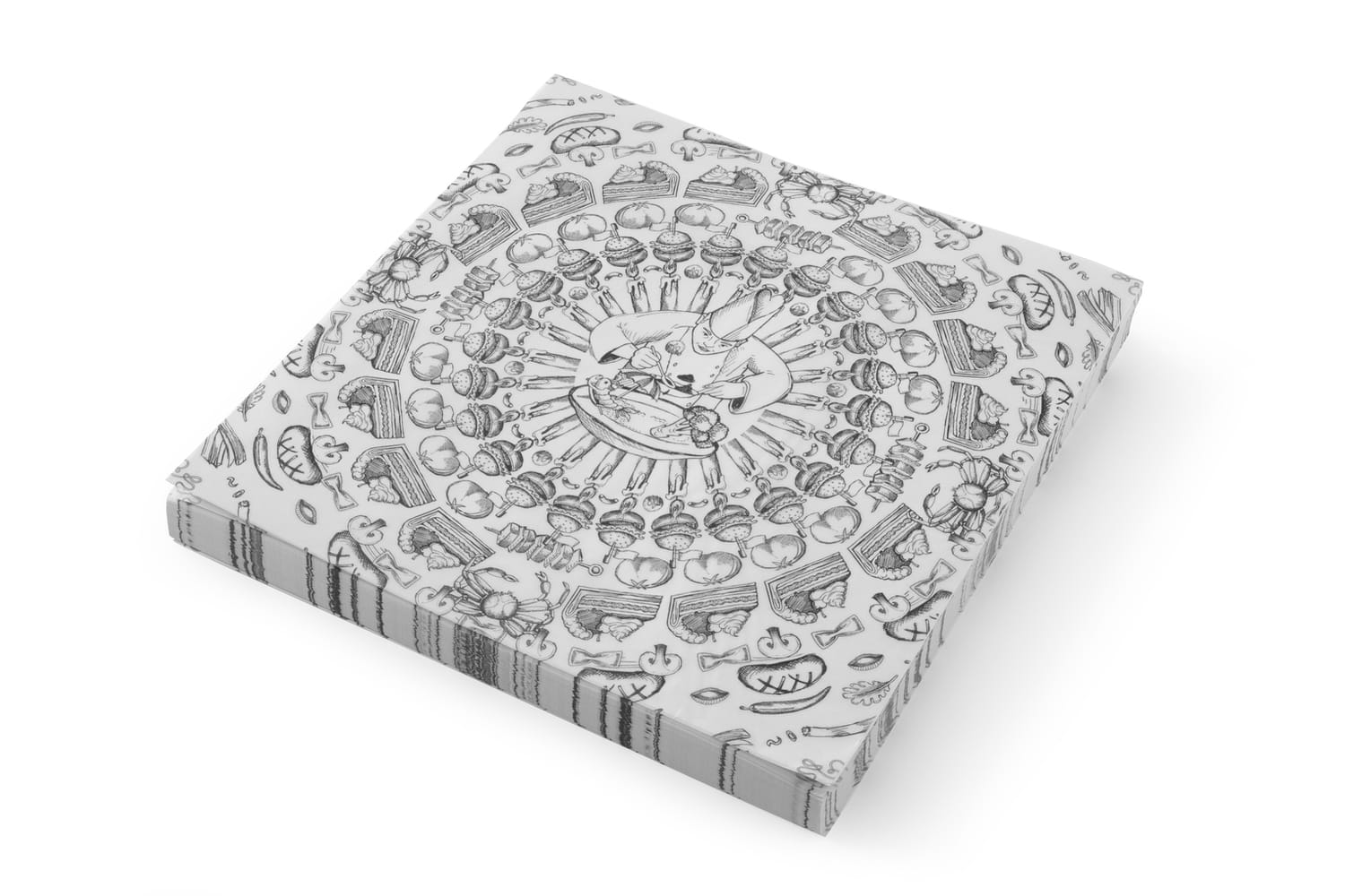 Papier pergaminowy do frytek 30,6x30,5cm nadruk