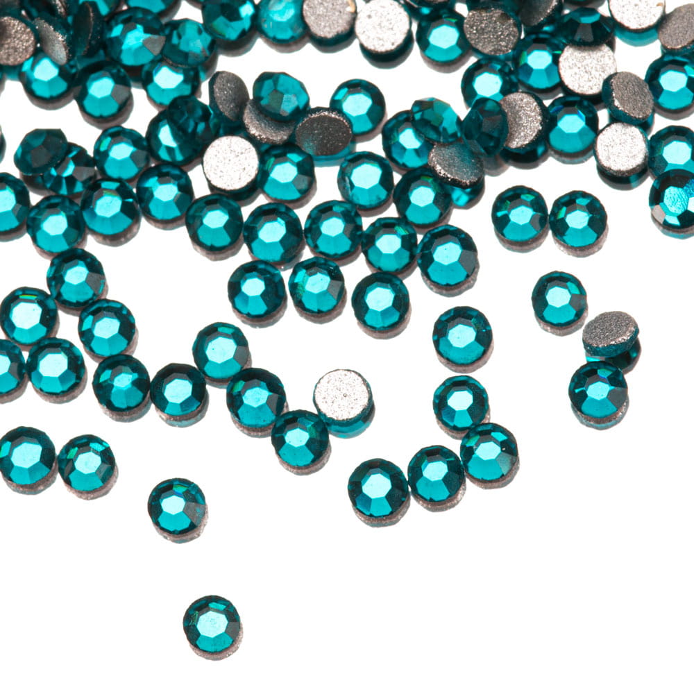 Cyrkonie do paznokci szklane ss3 blue zircon ok.1440 szt paczka