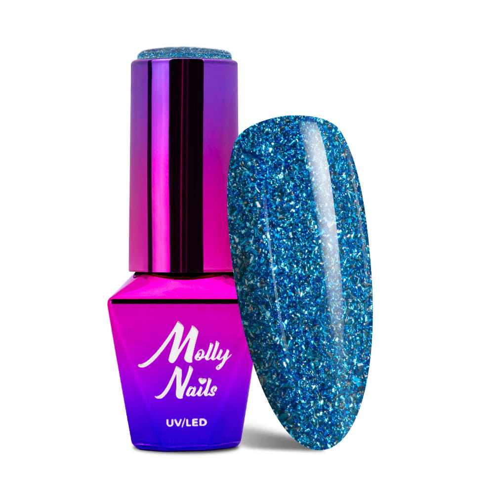 Lakier hybrydowy LED/UV Gel Polish Molly Nails Luxury Glam Nr 544 Cosmic Love 8g