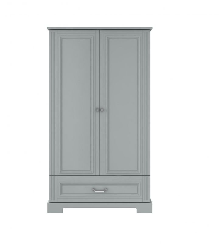 Bellamy, Ines - szafa 2-drzwiowa-Neutral Gray