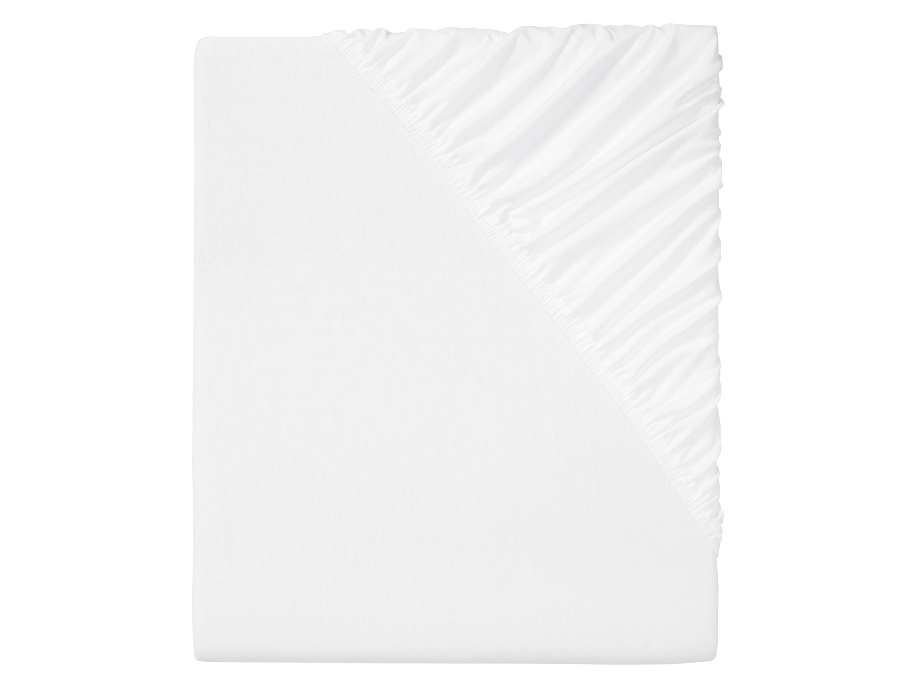 Livarno Home Prześcieradło z dżerseju z gumką, 140-160 x 200 cm Biały