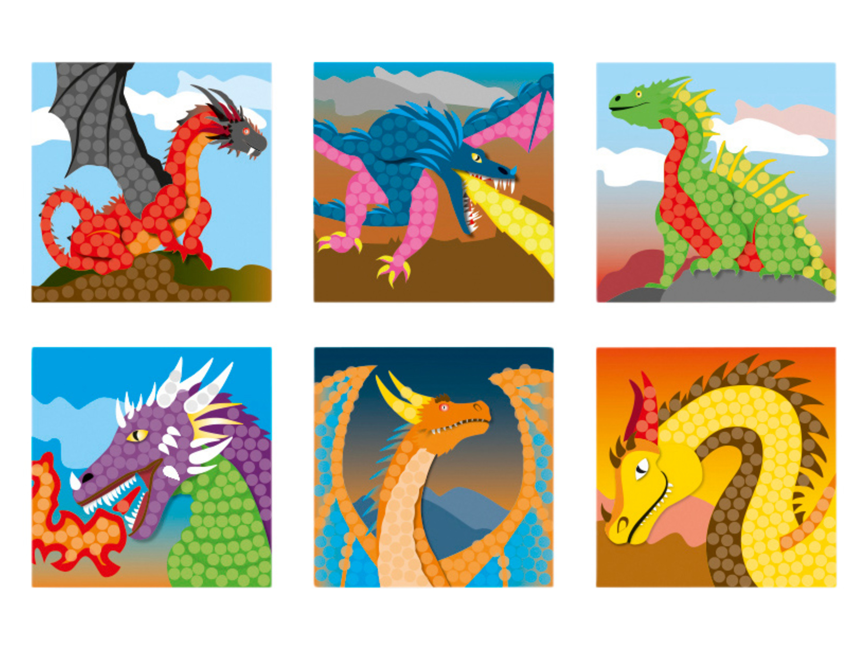 Playmais Mała Mozaika Fantasy Dragon