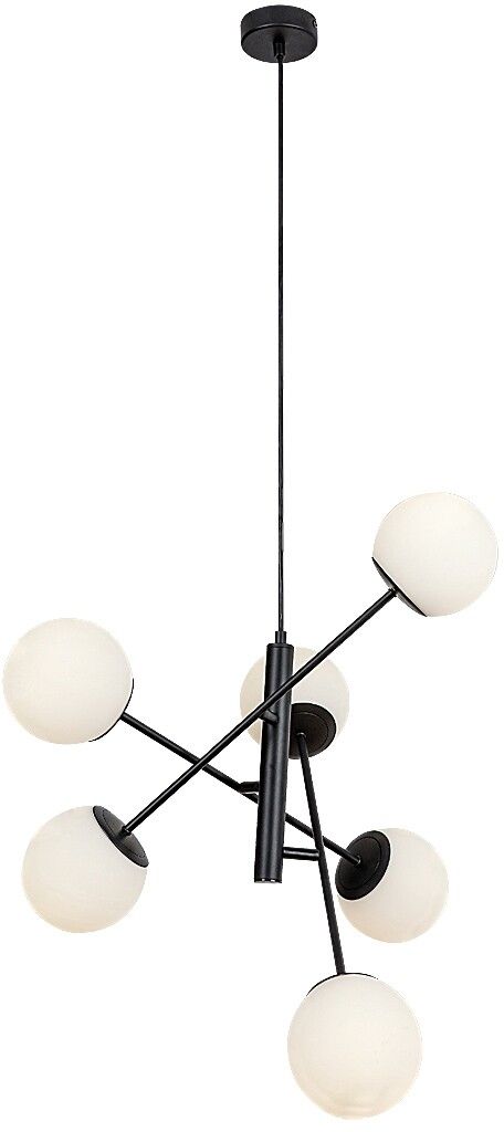 Darmowa Dostawa - Lampa podsufitowa 6x20 W biała-czarna Rabalux Meduza 72194