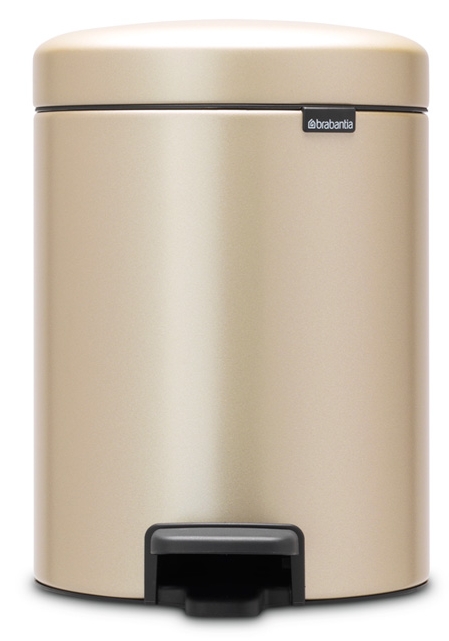Darmowa Dostawa - Kosz na śmieci 5 l złoty Brabantia NewIcon 304422