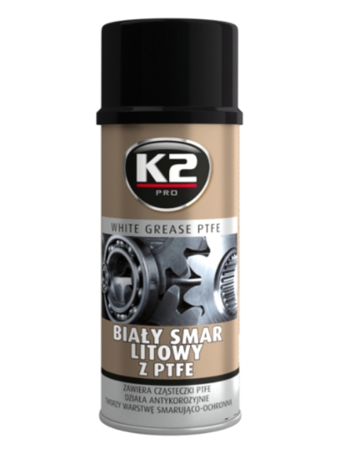 K2 BIAŁY SMAR LITOWY Z PTFE SPRAY 400ML - Petrostar
