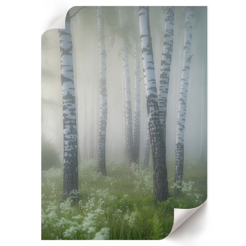 Plakat ArtPrintCave 29,7x42 cm Brzozowy las digitalPhoto 1 szt.
