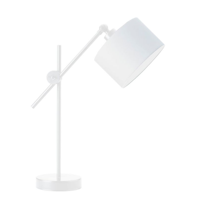 Lampka Nocna Volta Light Factory Modern Abażur Biały/Biały Walec 1xE27 1szt.