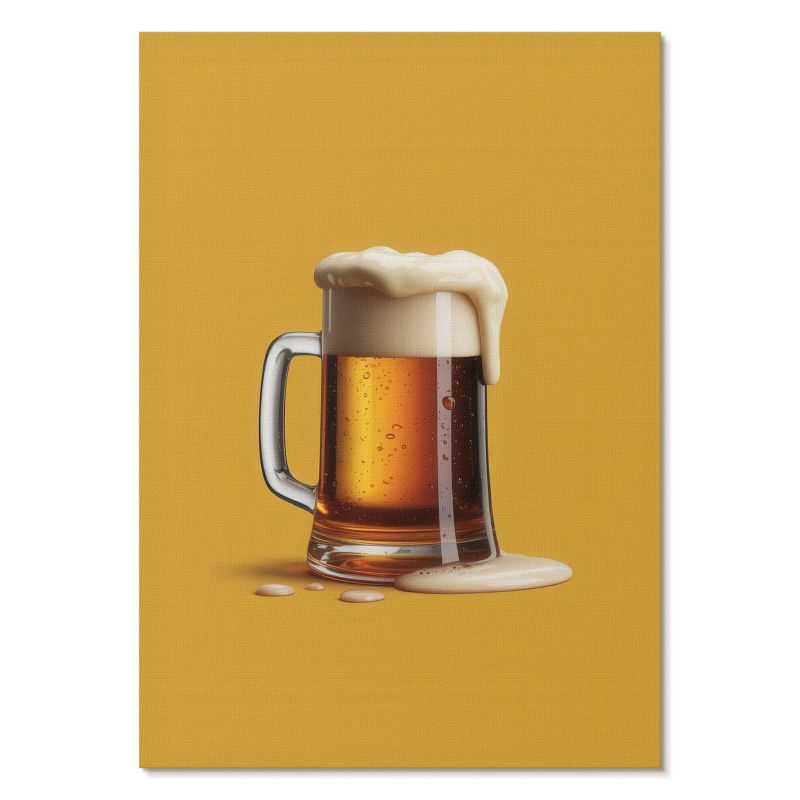 Nowoczesny Plakat na Płótnie Tulup 59,4,x84 cm (A1) Kufel piwa Do kuchni, salonu, biura 1 szt.