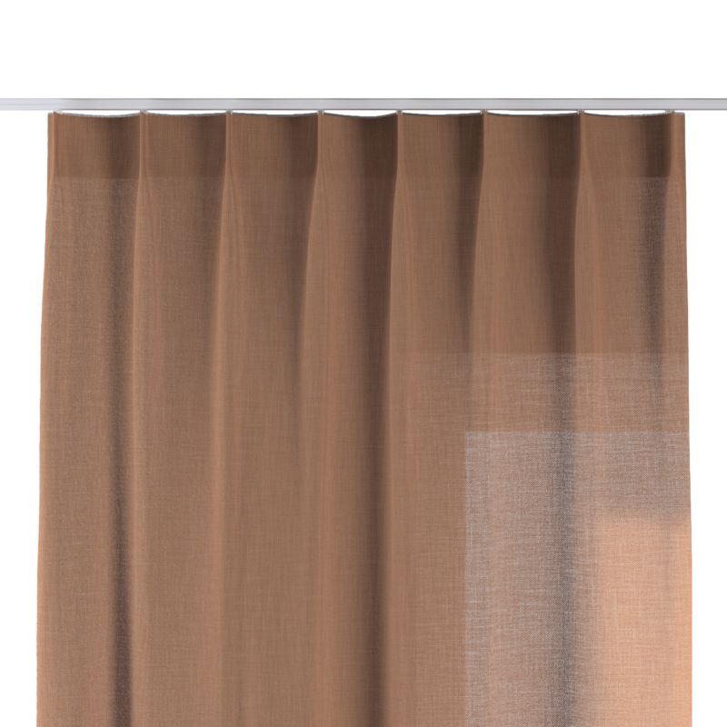 Zasłona na haczykach flex pojedynczych 140 x 260 cm Dekoria cynamonowy 1 szt.