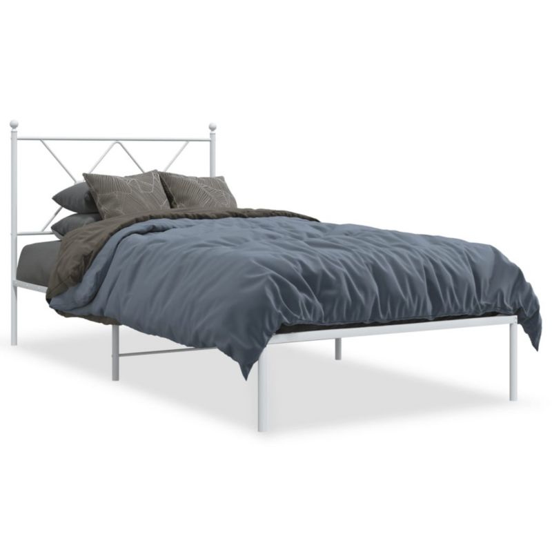 Łóżko metalowe WaszeMeble 90x200 cm biała WM-376544 1 szt.