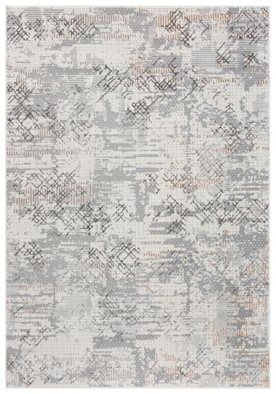 Dywan Nowoczesny Abstrakcyjny Trani Grigio 160 x 230 cm brązowy, szary 1 szt.
