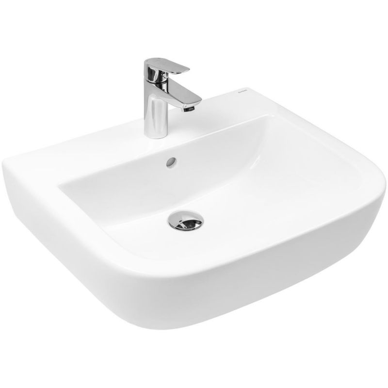 Umywalka Oltens Vernal 56x45cm smartclean półokrągła biała ścienna 1 szt.