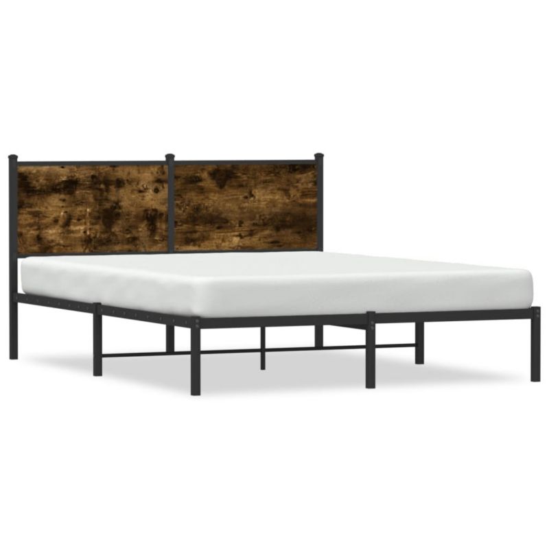 Łóżko metalowe WaszeMeble 137x190 cm dąb WM-4007666 1 szt.