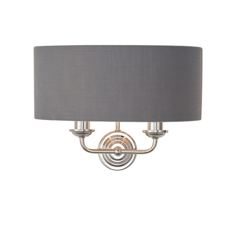 Kinkiet Endon HIGHCLERE niklowy 2xE14x15W IP20 - 1 szt.