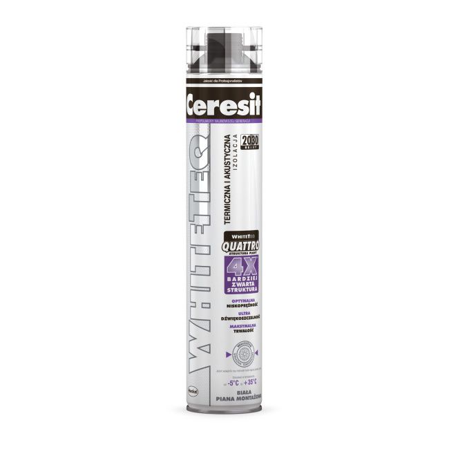 Pianka montażowa Ceresit Whiteteq pistolet 750 ml