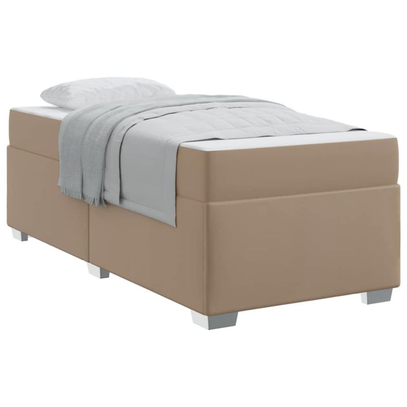 Łóżko z materacem WaszeMeble 80x200 cm Cappuccino tkanina WM-3399218 1 szt.