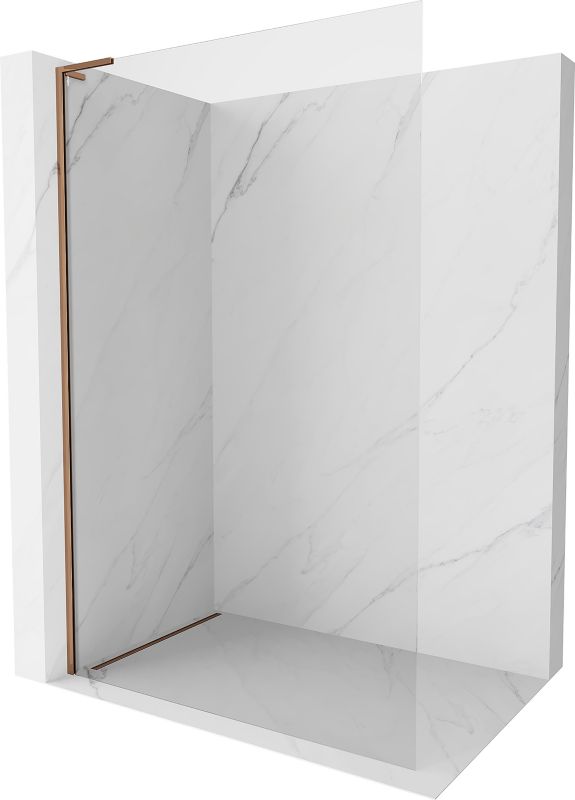 Ścianka prysznicowa Mexen Kioto-X różowe złoto 70x200 cm 800-070-107-60-00-X1 szt.