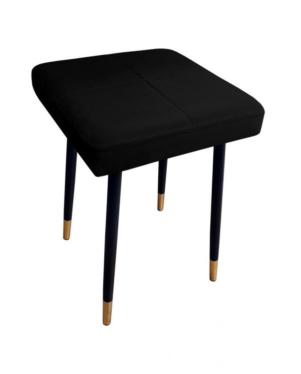 Taboret SQUARE 2 MG VELVET czarny ATOS 1 szt.