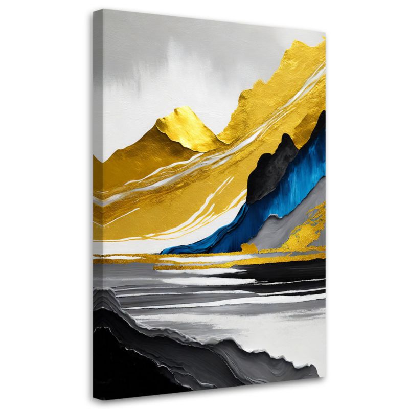 Obraz do salonu sypialni Feeby Złote Góry Abstrakcja 80x120 cm 1szt