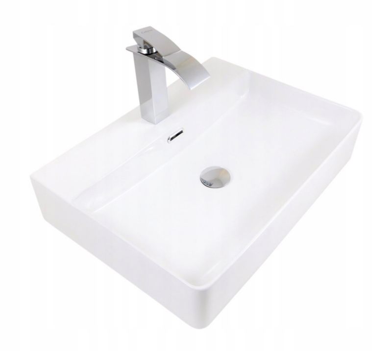 Umywalka nablatowa Estiva SANDA White biała 60x42x13 cm 1 szt.