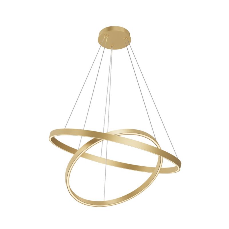 Lampa wisząca regulowane ringi Maytoni RIM mosiężno-biała LED 84W 3000-4000K 7500lm IP20 - 1 szt.