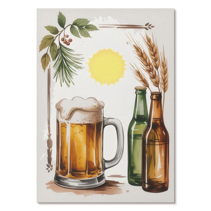 Plakat na Ścianę Tulup 21x29,7 cm (A4) Piwny motyw Do kuchni, sypialni, salonu 1 szt.