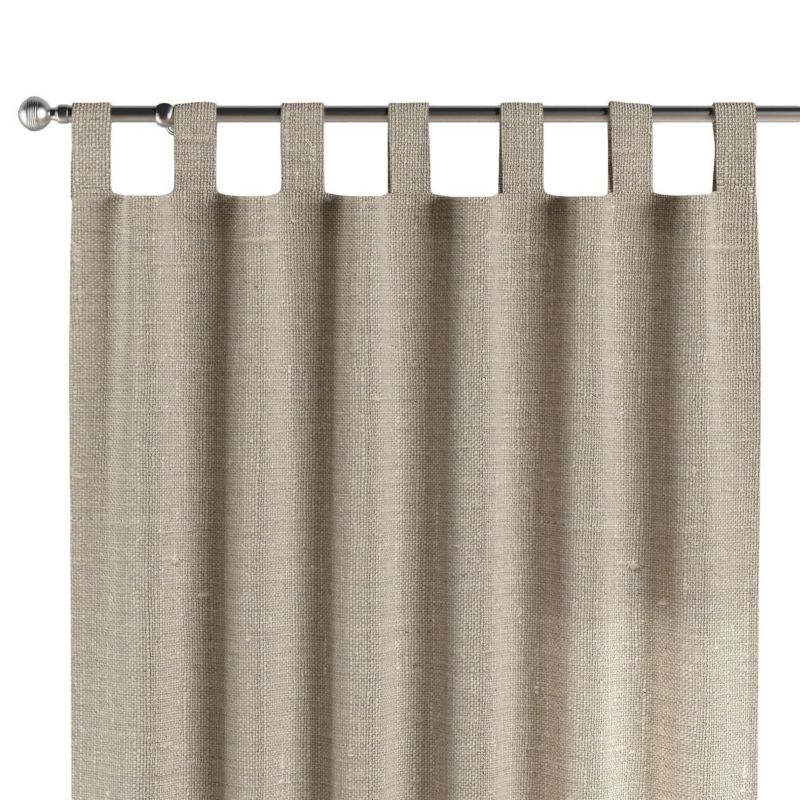 Zasłona na szelkach 1 szt. 130 x 260 cm Dekoria naturalny len 1 szt.