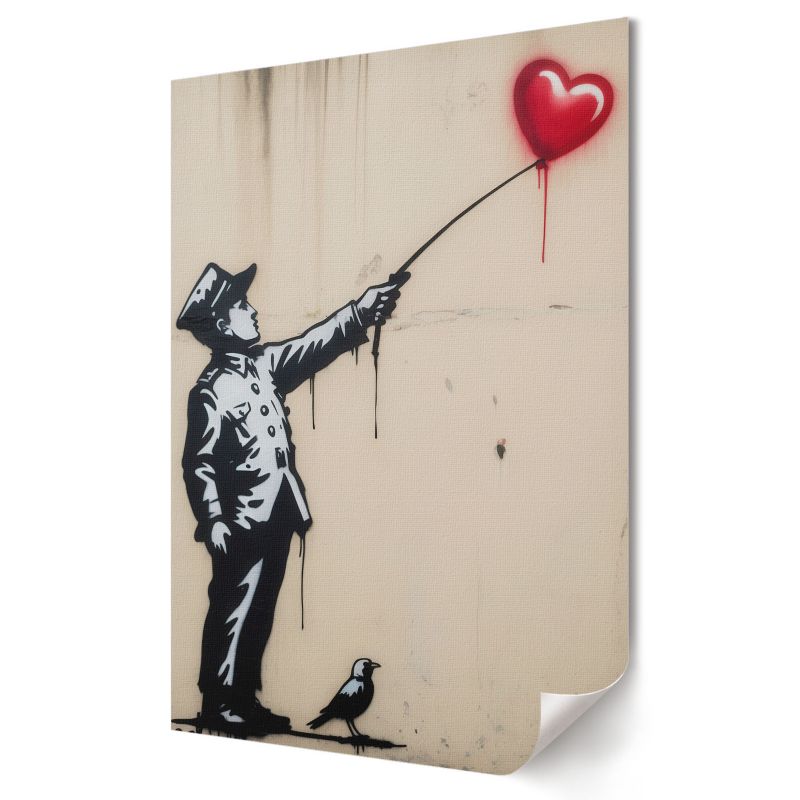 Plakat na płótnie Wallfluent Format A4 Graffiti na ścianie Artysta Abece 1 szt.