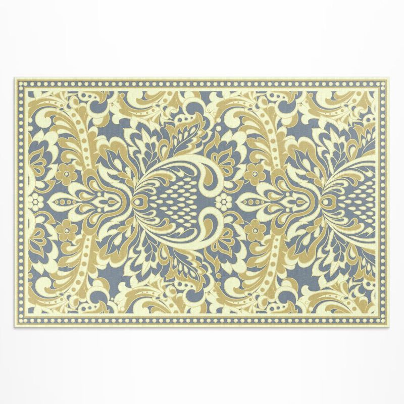 Balkonowy Dywan Winylowy UV Wallfluent 150x225 cm Egzotyczne kwiaty ornament roślinny 1 szt.