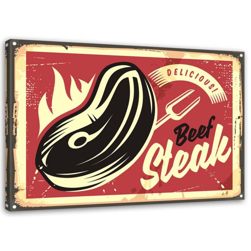 Obraz na płótnie Feeby Retro stek 45x30cm 1szt
