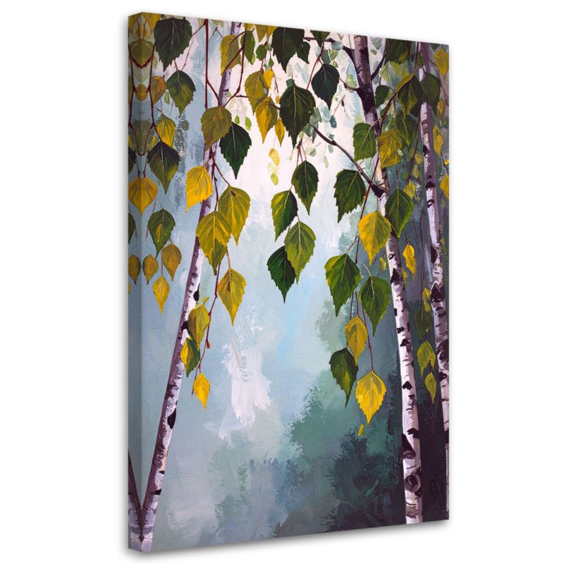 Obraz do salonu sypialni kuchni biura Feeby Las brzozowy natura 30x45cm 1szt