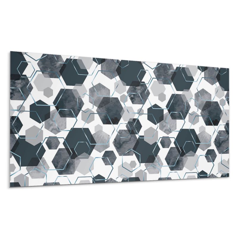 Panel samoprzylepny Wallfluent 120x60 cm Abstrakcyjny motyw w kształcie heksagonów 1 szt.
