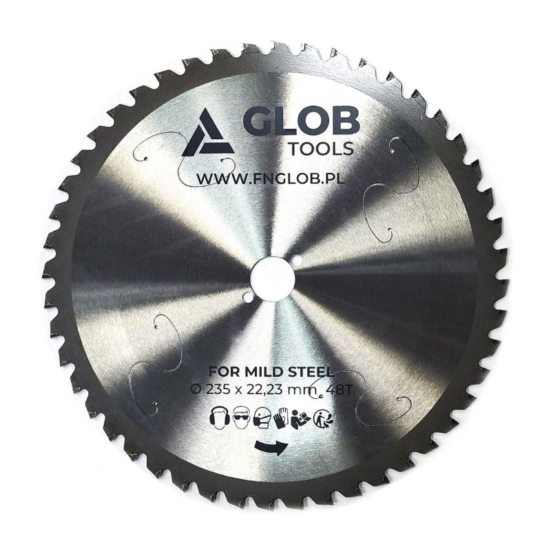 Piła tarczowa GLOB TOOLS TCT 235x22,23mm 48z do prętów zbrojeniowych 1 szt.