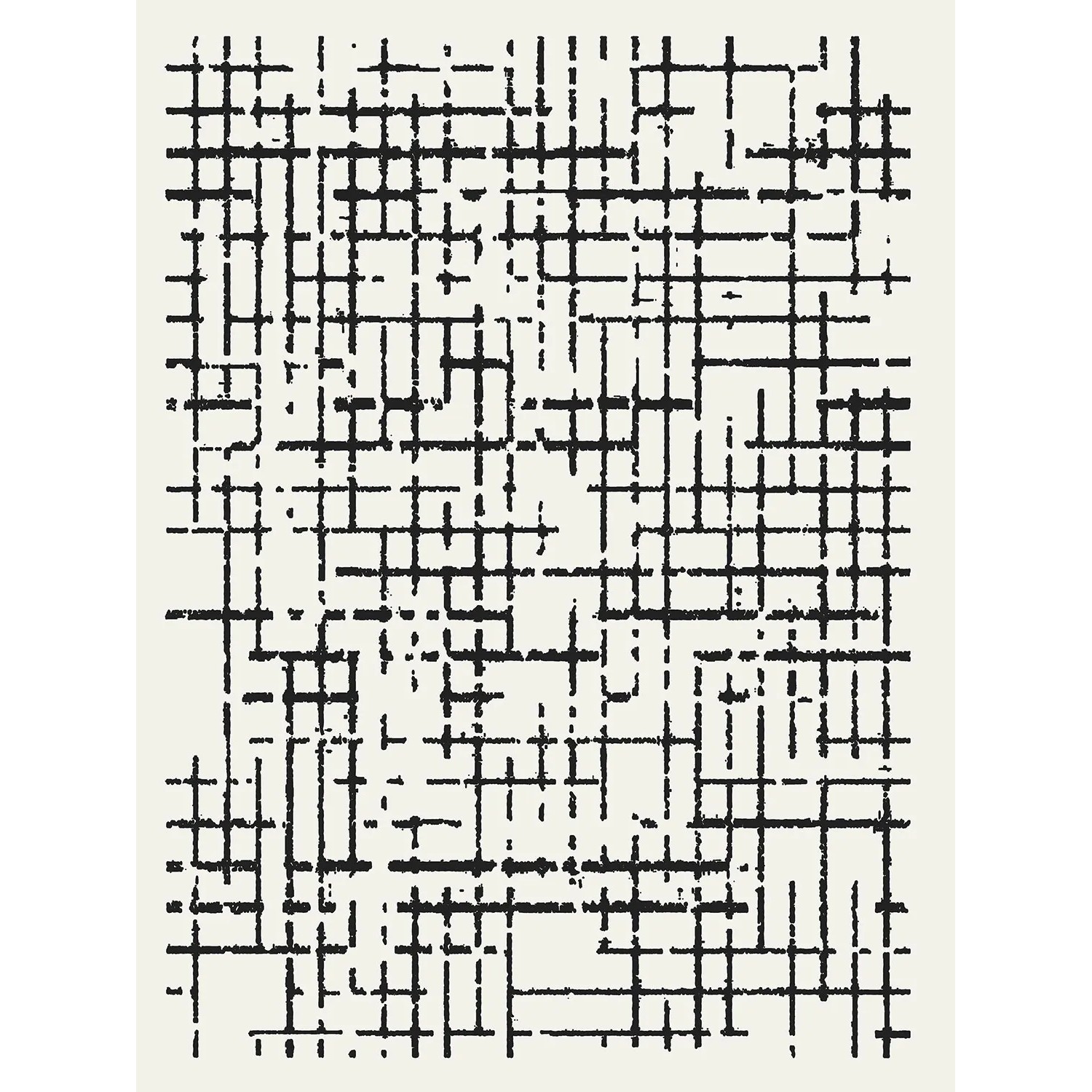 Direct Home Dywan CASA kratka 120 x 160 cm biało-czarny