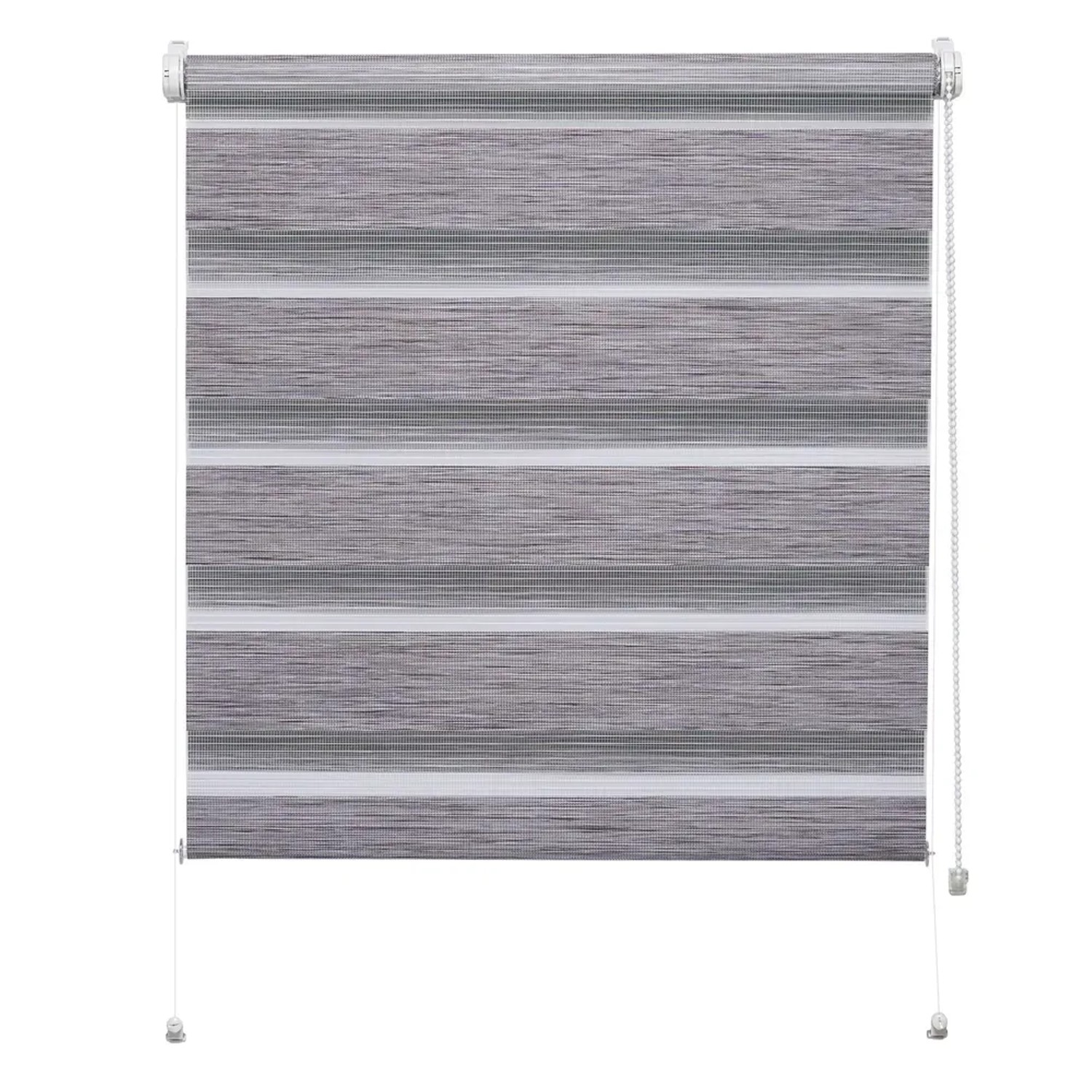 Mini roleta ZEBRA SILVALIN Dzień/Noc szara 76 cm x 150 cm