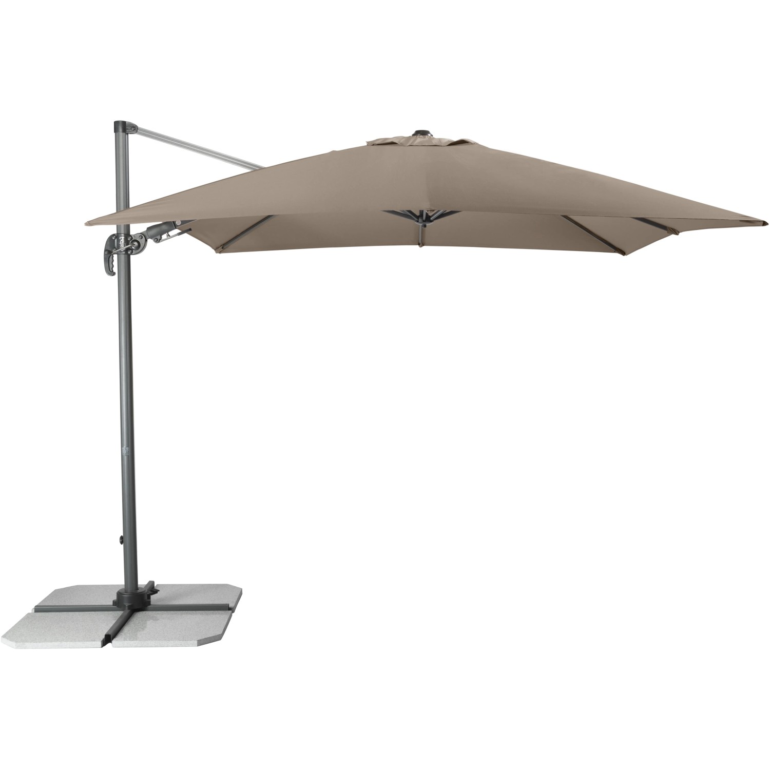 Parasol ogrodowy RAVENNA AXIAL beżowy - 275 x 275 cm