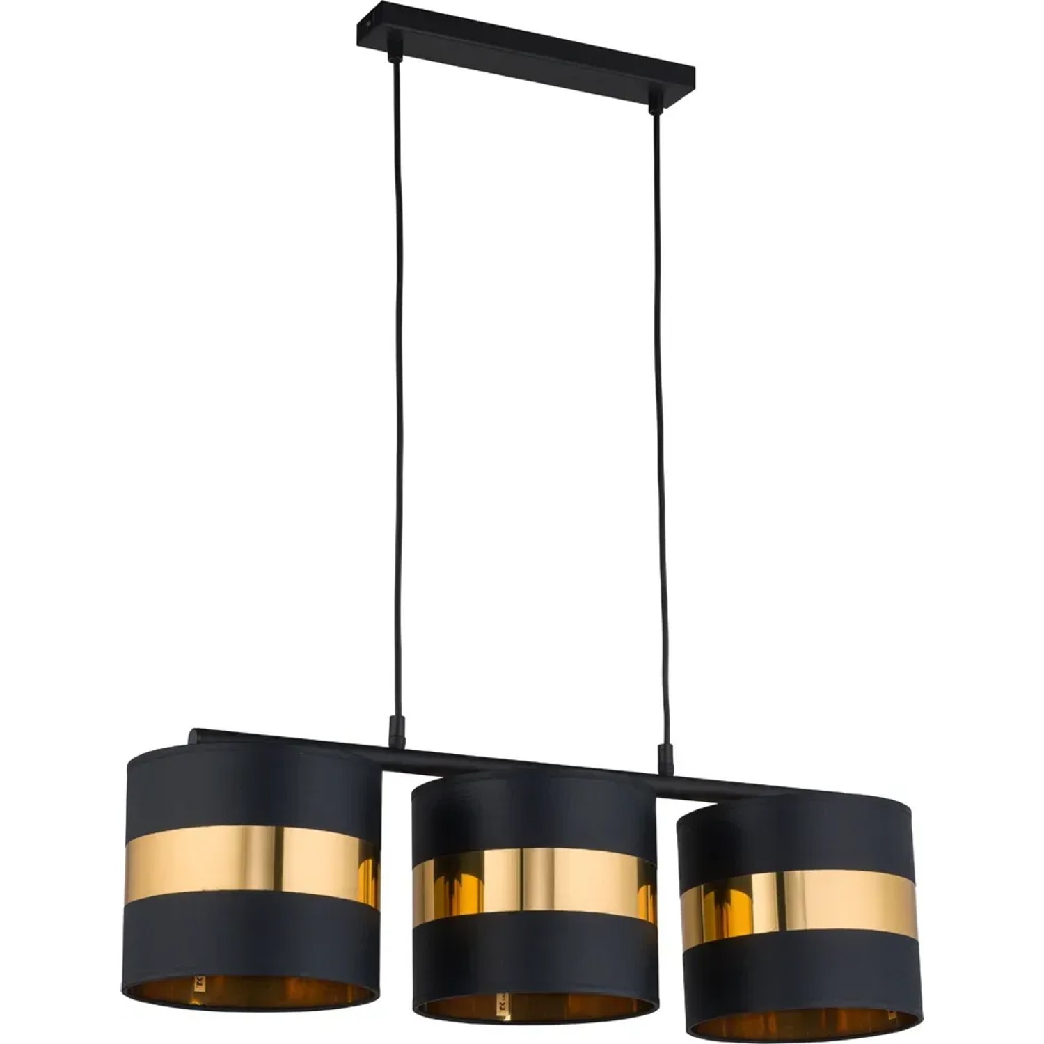 TK Lighting Lampa wisząca PARIS GOLD złota szer.100cm 3xE27