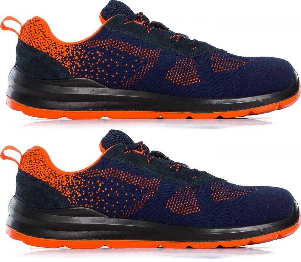 2x Buty bezpieczne Procera Texo S1, rozmiar 47, granatowo-pomarańczowy