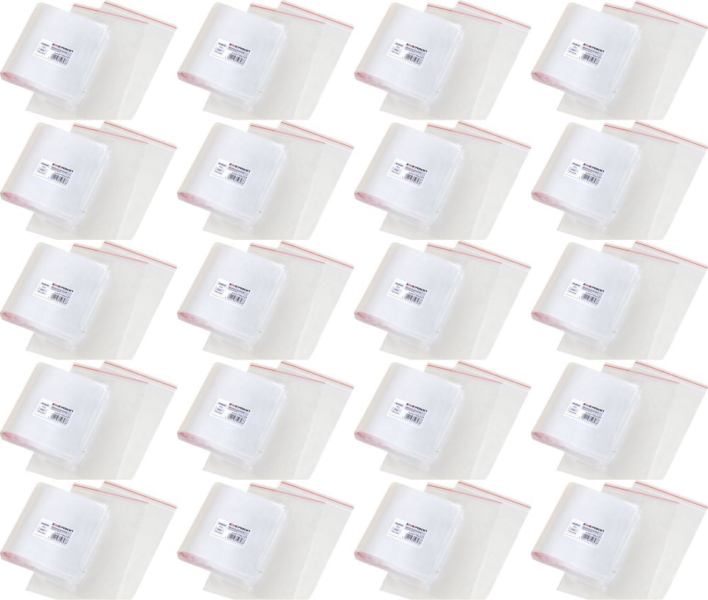 20x Woreczki strunowe Emerson, 60x80mm, 100 sztuk, bezbarwny