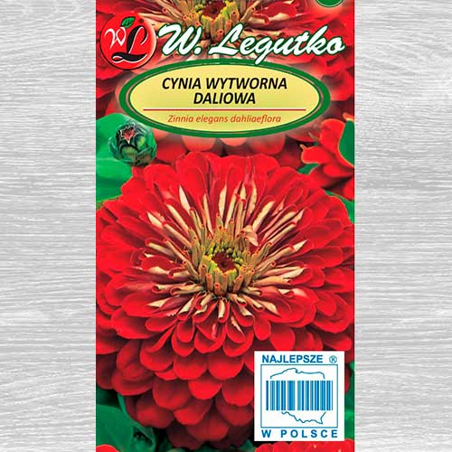 1 pac, Zinnia Scarlet Flame Legutko - Semințe: Mod de ambalare: 1 g